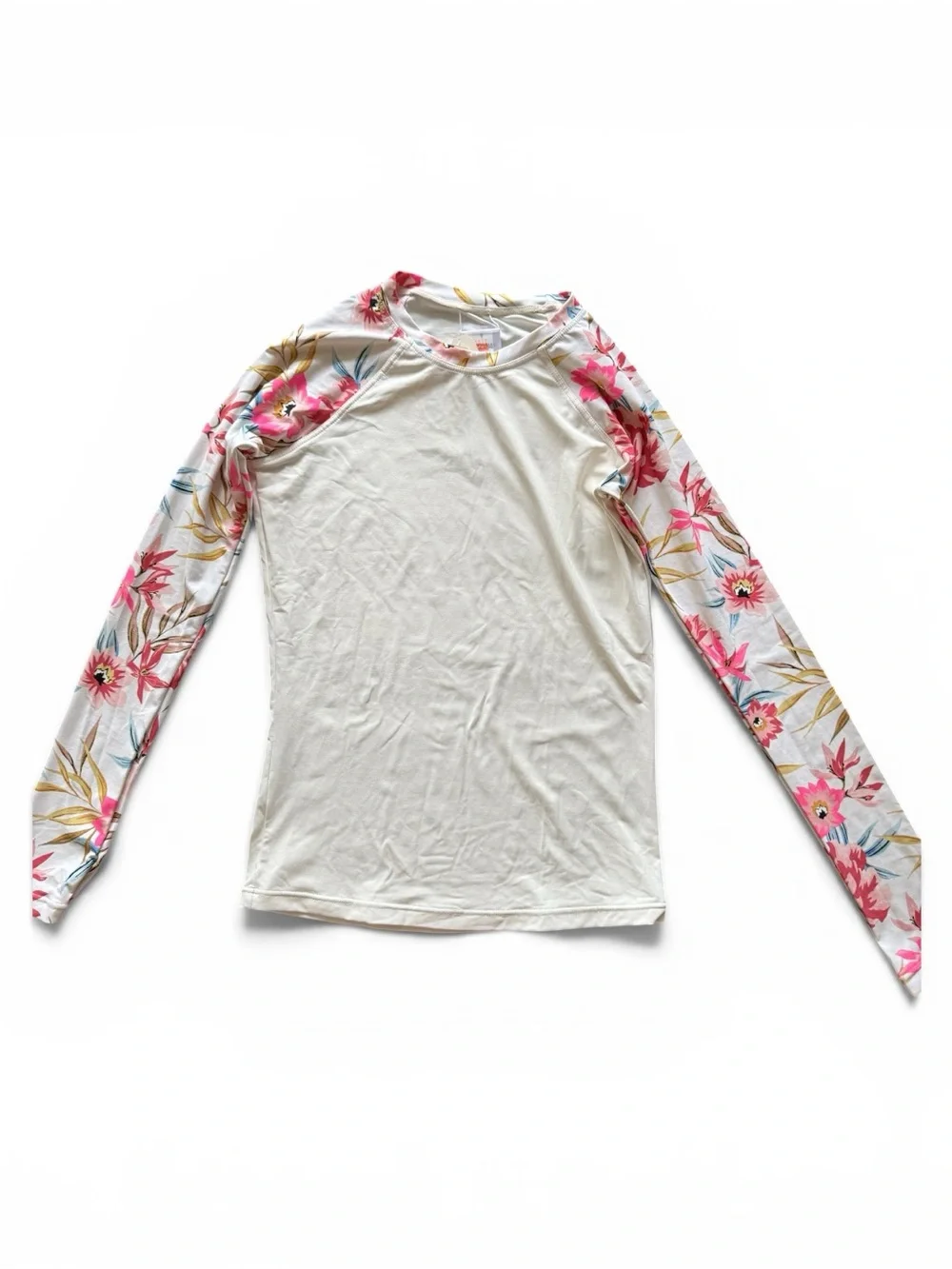 Billabong Core Loose Fit Rash Guard – Floral Print NWT Size M